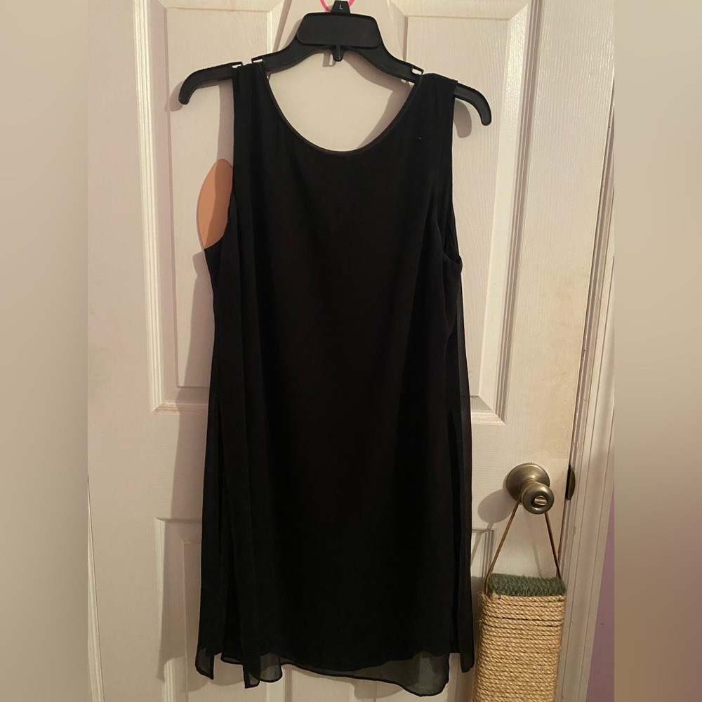 Black A Line Double Layer Dress - White House Black Market